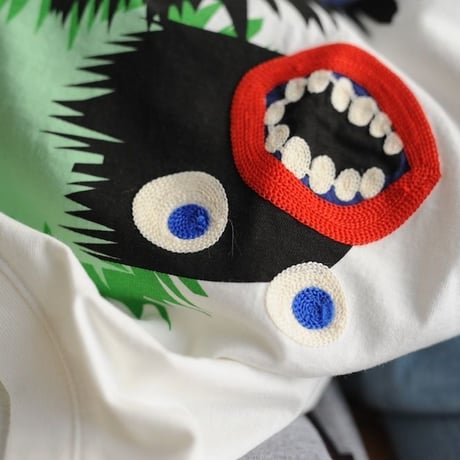 ★ 18SS NEW ! / HENRIK VIBSKOV - WING WANG MONSTER TEE (WHITE) ★