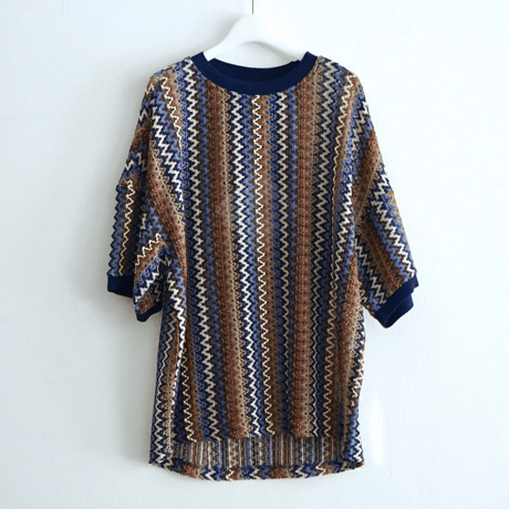 ★ merely_made Hmong hoa knit T-shirt ★
