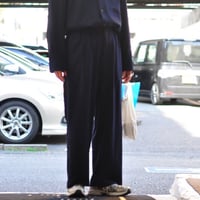 ☆ SS22 / dauerbrenner - BUNDFALTENHOSE PANT(NAVY/別注)☆