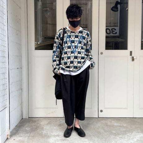 ★ SS21 NEW ! / HENRIK VIBSKOV - Zig Zag Roundneck (BLUE) ★