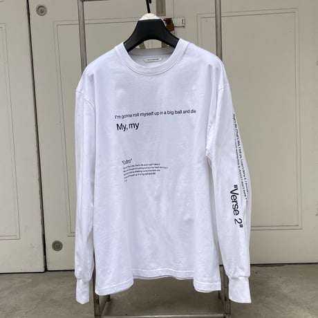★soe READY TO WEAR /  thats life long t shirt (with BAG) (WHITE) ★