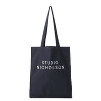 ☆  SS21 / STUDIO NICHOLSON  /  COTTON CANVAS THE SMALL TOTE (DARK NAVY) ☆