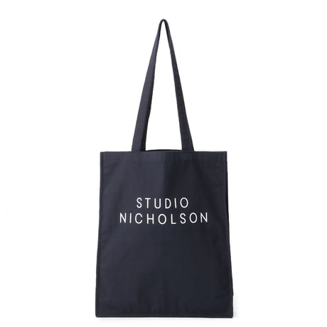 ☆  SS21 / STUDIO NICHOLSON  /  COTTON CANVAS THE SMALL TOTE (DARK NAVY) ☆