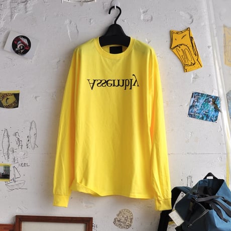 ★ ASSEMBLY NEW YORK / ヒント別注 LOGO L/S T SHIRT  (YELLOW) ★