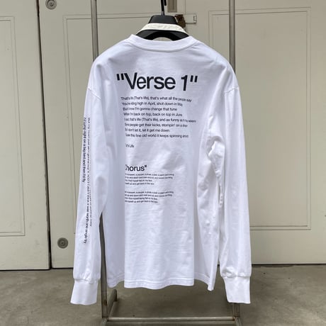 ★soe READY TO WEAR /  thats life long t shirt (with BAG) (WHITE) ★