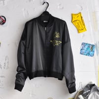 ☆  20SS / WILLY CHAVARRIA  /  SATIN TRACK JACKET (BLACK) ☆(送料無料)