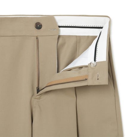 ☆  20AW / STUDIO NICHOLSON  /  SORTE － PEACHED COTTON TWILL CLASSIC VOLUME PLEAT PANTS (2COLOR) ☆