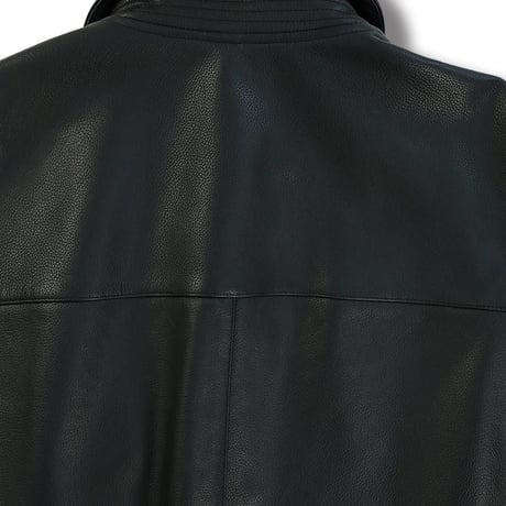 ★ tac:tac (タクタク) /  ASYMMETRY COLLAR LEATHER JACKET(BLACK)  ★ (送料無料)