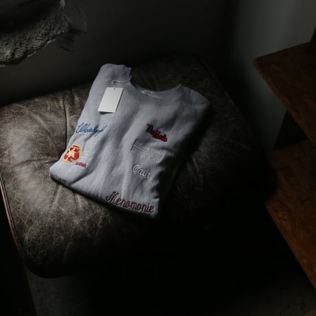 ★ AW24 特別制作アイテム / soe READY TO WEAR /  Company Logo Embroidery Sweat Shirt. (HEATHER GRAY) ★