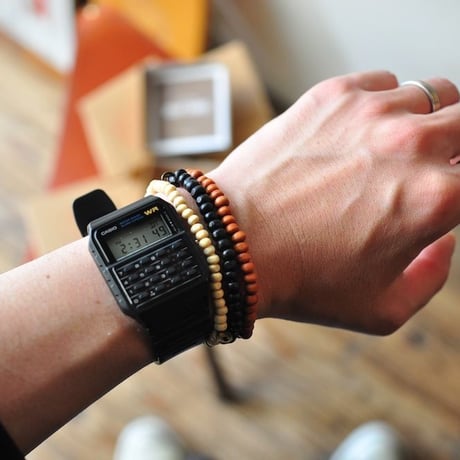 ★ HAPPY BEADS (SWEDEN) / WOOD BEADS  BRACELET (MITCH 3本set) ★