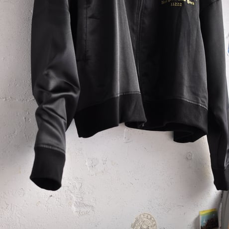 ☆  20SS / WILLY CHAVARRIA  /  SATIN TRACK JACKET (BLACK) ☆(送料無料)