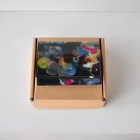 ★ MACROMAURO (マクロマウロ) / paint coin case (BLK MULTI) ★