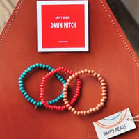 ★ HAPPY BEADS (SWEDEN) / WOOD BEADS  BRACELET (MITCH 3本set) ★