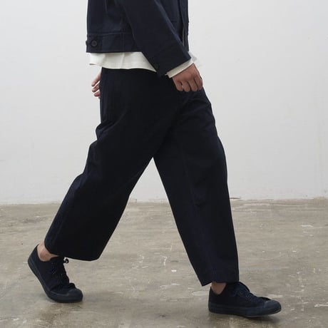 ☆  19AW / STUDIO NICHOLSON  /  Merino Vulcanised Sole Canvas Shoe (BLACK) ☆