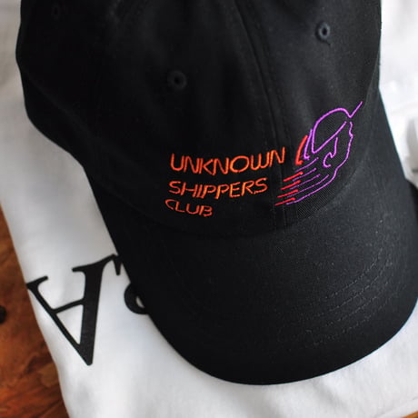 ★soe READY TO WEAR /  UNKNOWN SHIPPERS CLUB" 6 Pannel Cap (BLACK) ★
