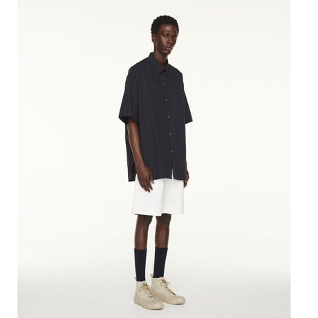 ☆  SS21 / STUDIO NICHOLSON  /  SORONO ／ POWDER COTTON OVERSIZED SHIRT (DK.NAVY) ☆
