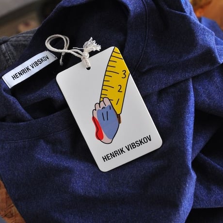 ★ 18AW NEW ! / HENRIK VIBSKOV - SHOULDER TAPE TEE (D.NAVY) ★