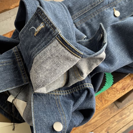 ☆  SS22 / STUDIO NICHOLSON  /  LAZAR ／ ENZYME WASHED DENIM JACKET (INDIGO) ☆