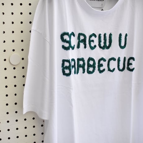 ★ 20SS NEW ! / HENRIK VIBSKOV / THE BIG TEE / SCREW U BARBECUE (WHITE) ★