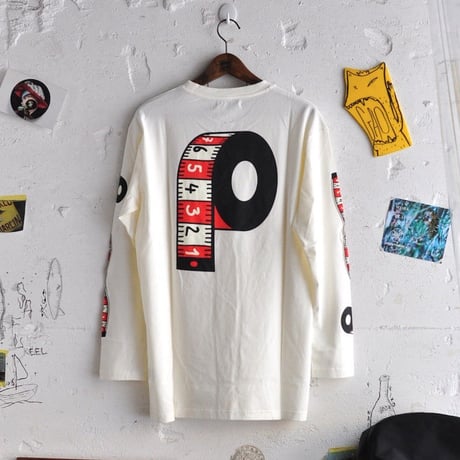 ★ 18AW NEW ! / HENRIK VIBSKOV - Measuring Mens LS Tee (OFF WHITE) ★