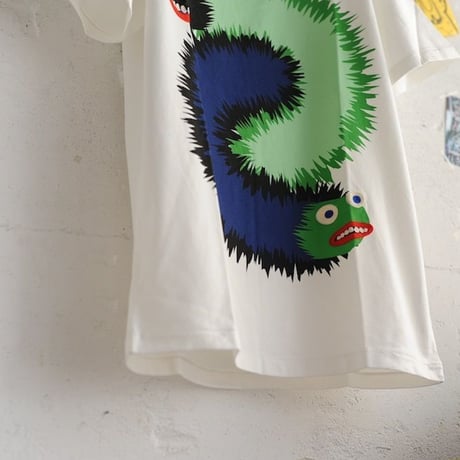 ★ 18SS NEW ! / HENRIK VIBSKOV - WING WANG MONSTER TEE (WHITE) ★