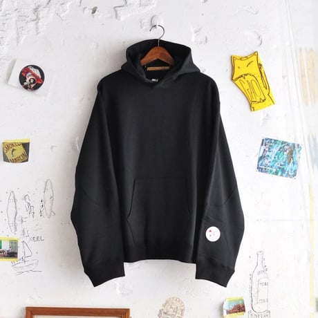 ☆ EDWINA HORL / EH37TS-03 HOOD SWEAT (BLACK) ☆