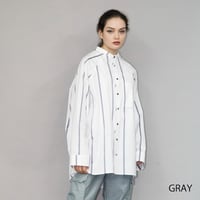 ★ SS21 / my beautiful landlet - LOOSE DRESS STANDCOLLAR SHIRT (2COLOR) ★