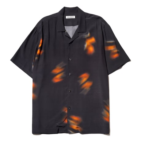 ★ SS26 / KLOKE MEN  / WING PRINT SHIRT ( Black/Orange) ★