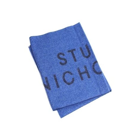 ☆  20AW / STUDIO NICHOLSON  /  LOGO SCARF  (NAVY/DK NAVY) ☆