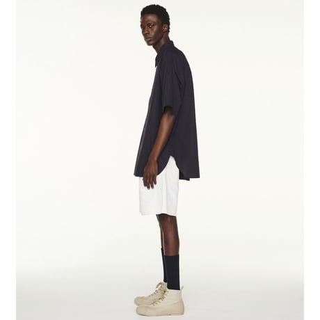 ☆  SS21 / STUDIO NICHOLSON  /  SORONO ／ POWDER COTTON OVERSIZED SHIRT (DK.NAVY) ☆