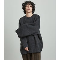 ★ DULCAMARA - アシンメトリー KNIT PO(CHARCOAL GRAY)  ★