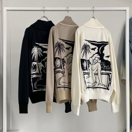★ SS21 / tac:tac (タクタク) / WINTER ⇄ SUMMER KNIT  (OFF WHITE)  ★