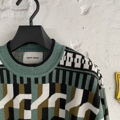 ★ SS22 NEW ! / HENRIK VIBSKOV - Stamp Knit Roundneck ★