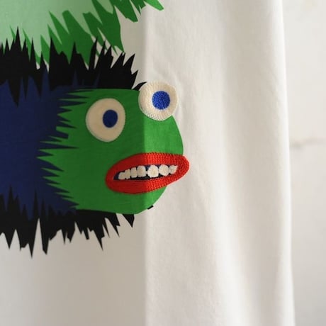 ★ 18SS NEW ! / HENRIK VIBSKOV - WING WANG MONSTER TEE (WHITE) ★