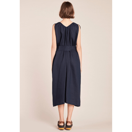 ★ KLOKE  / CRESCENT V-NECK DRESS ( INK / S ) ★
