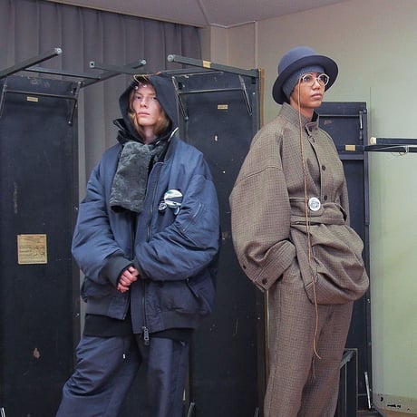☆ AW22 / EDWINA HORL - REVERSIBLE BIG MA-1 (忘却-GRAY/BROWN KHAKI) ☆