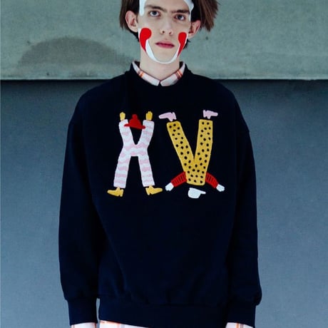 ★ 18AW NEW ! / HENRIK VIBSKOV - HV CHARACTERS SWEAT (BLACK) ★
