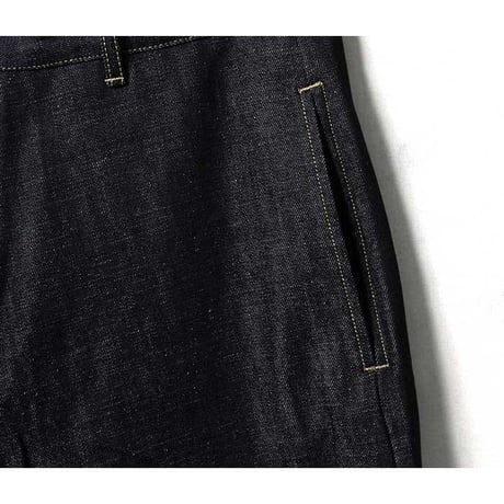 ☆  SS21 / STUDIO NICHOLSON  /  PYAD SUEDE-HEAD SLACK SELVEDGE DENIM PANTS (INDIGO) ☆
