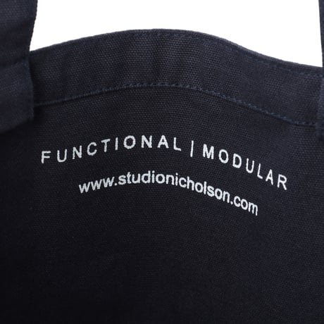 ☆  SS21 / STUDIO NICHOLSON  /  COTTON CANVAS STANDARD TOTE (L) (DARK NAVY) ☆