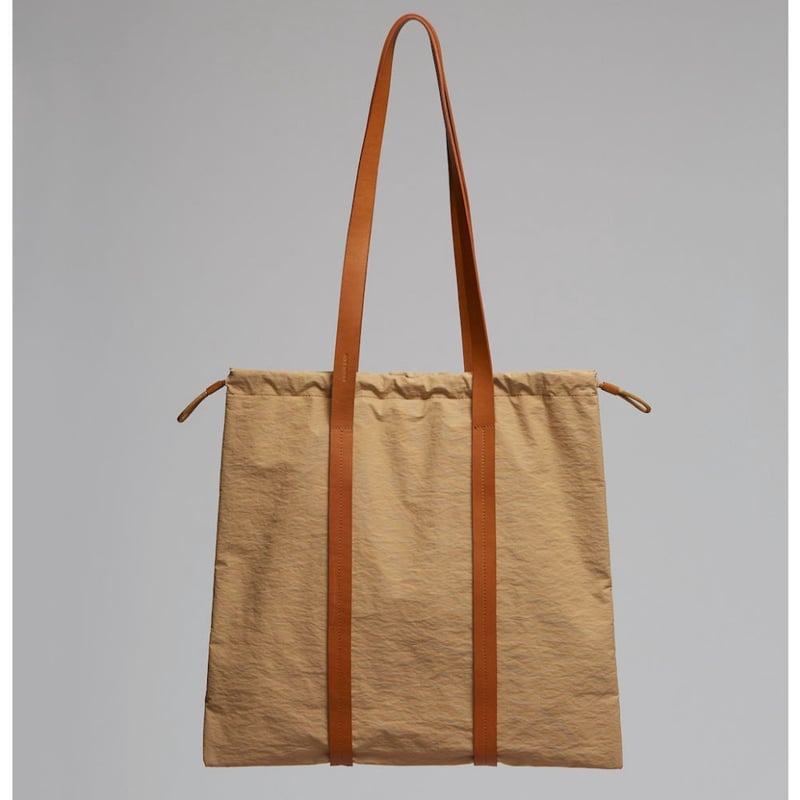 ☆ Building Block / Drawstring Tote in Khaki Cri