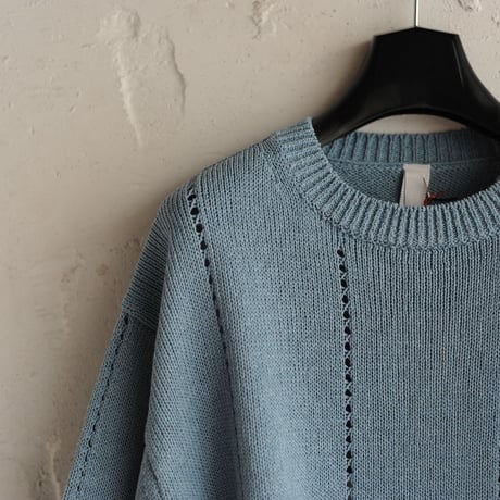 ★ 18SS EDWINA HORL / EH36KN-01 S/S KNIT(L.BLUE/M) ★