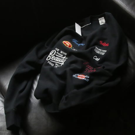 ★ AW24 特別制作アイテム / soe READY TO WEAR /  Company Logo Embroidery Sweat Shirt. (BLACK) ★