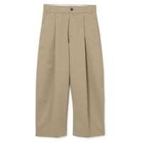☆  20AW / STUDIO NICHOLSON  /  SORTE － PEACHED COTTON TWILL CLASSIC VOLUME PLEAT PANTS (2COLOR) ☆
