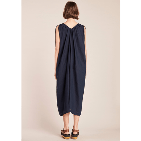 ★ KLOKE  / CRESCENT V-NECK DRESS ( INK / S ) ★