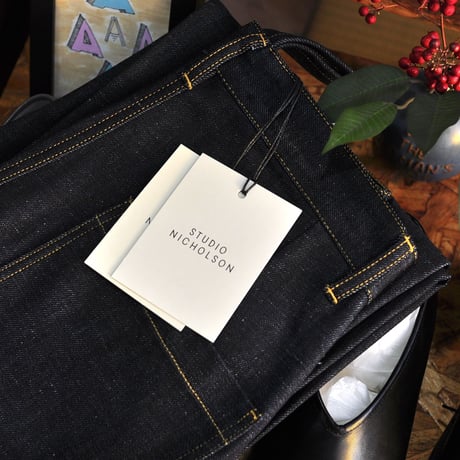 ☆  20SS / STUDIO NICHOLSON  /  BILL SELVEDGE DENIM CLASSIC FLAT FRONT TAPERED DENIM  (INDIGO) ☆