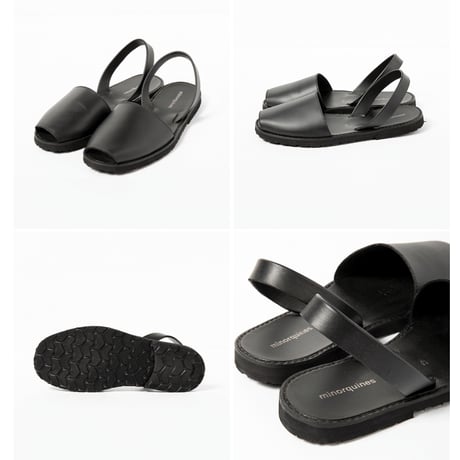 ★ " minorquines (ミノキネス) " AVARCA サンダル (BLACK) ★