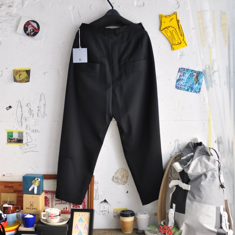 ☆ 20SS / DULCAMARA - よそいきオーバータックパンツ (BLACK) ☆ |