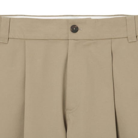 ☆  20AW / STUDIO NICHOLSON  /  SORTE － PEACHED COTTON TWILL CLASSIC VOLUME PLEAT PANTS (2COLOR) ☆