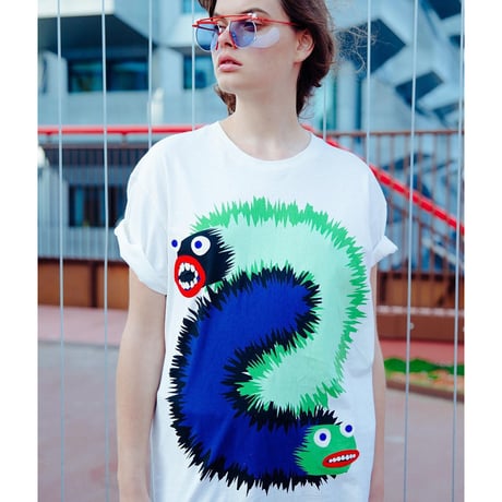 ★ 18SS NEW ! / HENRIK VIBSKOV - WING WANG MONSTER TEE (WHITE) ★