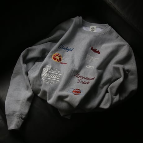 ★ AW24 特別制作アイテム / soe READY TO WEAR /  Company Logo Embroidery Sweat Shirt. (HEATHER GRAY) ★